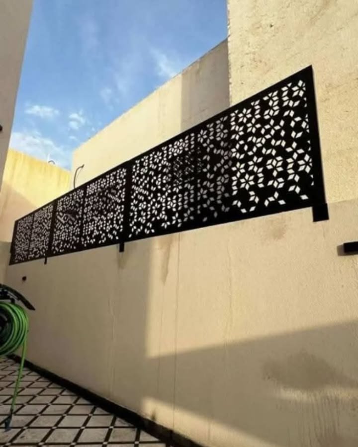 تصميم ساتر قص ليزر خارجي بأسلوب عصري في الدمام