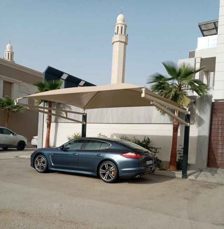 مظلات سيارات قماش بأسعار مناسبة الدمام