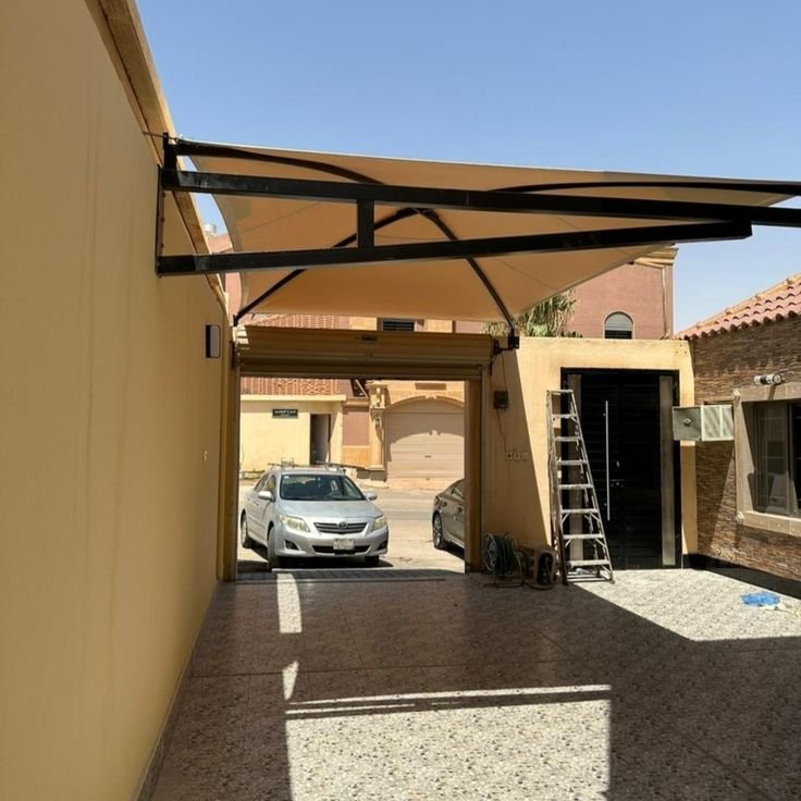 مظلات سيارات قماش مقاومة للشمس الدمام