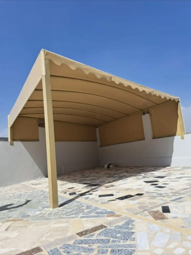 تصميم مظلات أحواش حديثة تناسب المنازل في الدمام.