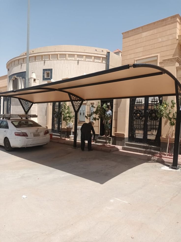 تركيب مظلات كبوتي للمواقف السكنية والتجارية