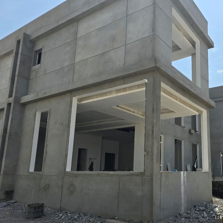 مشروع ترميم خارجي متكامل لمنزل في الدمام يشمل الواجهة والدهانات والأسوار.